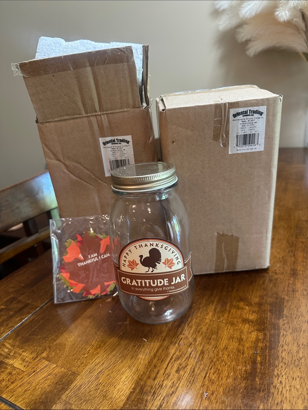 🍁Set of two Gratitude Jar - NEW 🙏